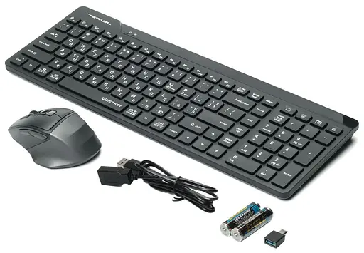 Комплект (клавиатура и мышь) A4Tech FG2400 Air Wireless Black - фото 4