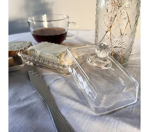 Стеклянная емкость для порционной подачи масла и паштетов маслянка, S&T 87087 - фото 3