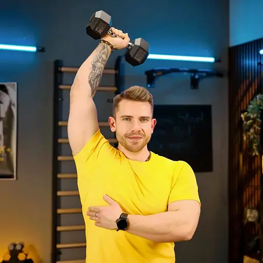 Гантеля шестигранная Trex Sport прорезиненная TX-025RD 2,5кг - фото 10