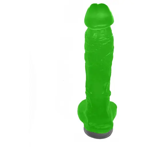 Крафтовое мыло-член с присоской Чистий Кайф Green Size XL, натуральное - фото 3