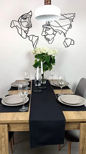 Комплект Дорожка водоотталкивающая Черный однотон 380х40 см 4 шт. - фото 7