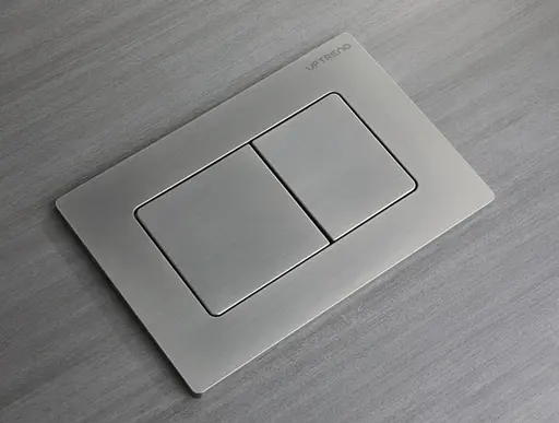 Панель змиву Koer KT-0602-07 пластикова, кнопка квадратна KR5183, Графит - фото 3