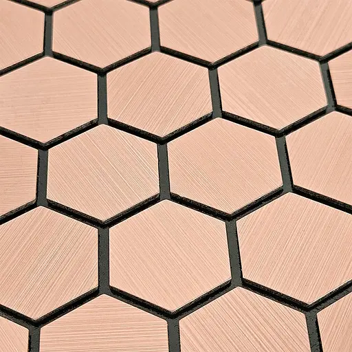 Самоклеящаяся алюминиевая плитка 300x300x3 мм Золотые соты SW-00001924 - фото 5