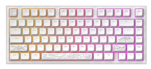 Клавіатура Dark Project ALU81 Terra Nostra ENG/UA (DPKB_NOSTRA_81_ANSI_WHITE_UA) - фото 1