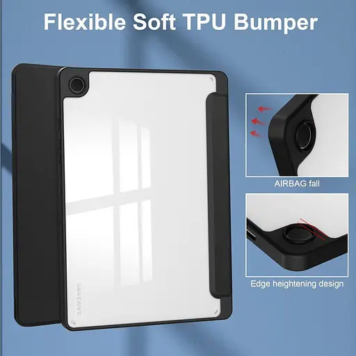 Чохол TPUCristal SlimTPU Spen holder Samsung Galaxy Tab A9 Plus SM X210 X215 X216 Чорний - фото 3