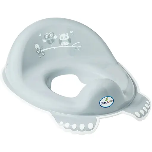 Туалетне сидіння Tega Baby Сова з гумками протиковзними сіре