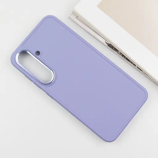 TPU чехол Epik Bonbon Metal Style для Samsung Galaxy S24 / S25 Сиреневый / Dasheen - фото 3