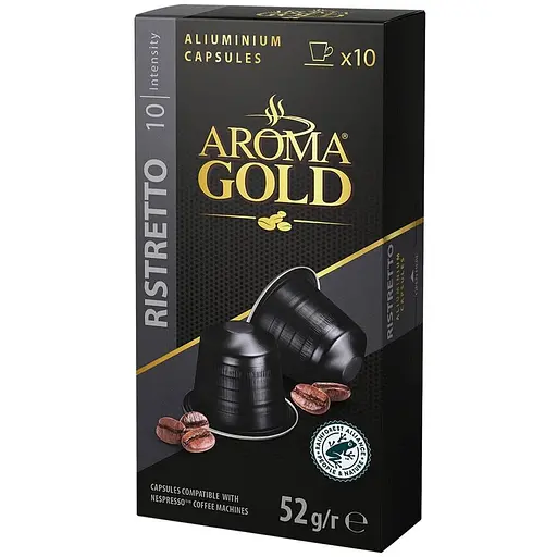 Кава в капсулах Aroma Gold Ristretto 52 г (10 шт. по 5.2 г) - фото 1