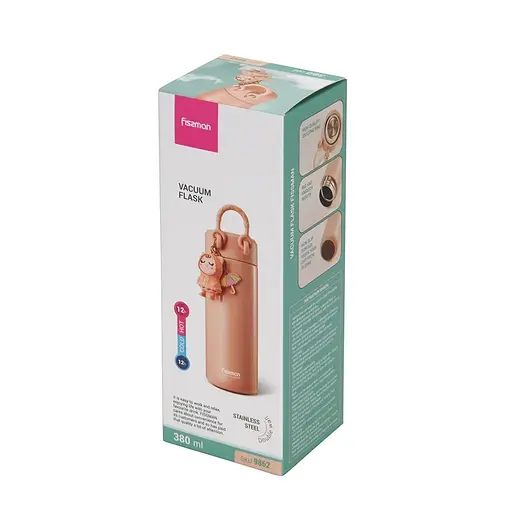 Термос Fissman 380 мл рожевий (9862) - фото 4