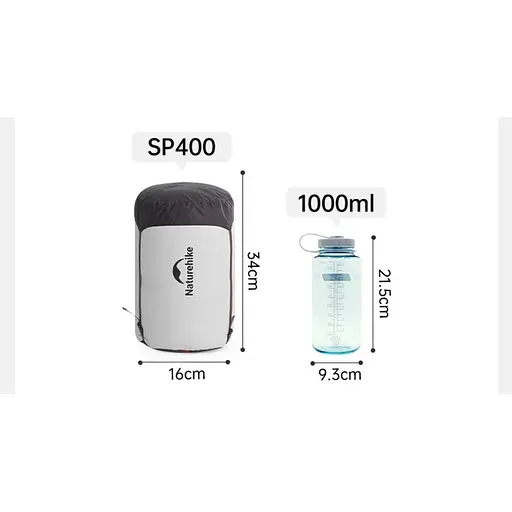 Спальний мішок із натуральним пухом Naturehike Snowbird CNK2550WS014 400 г M Коричневий - фото 8