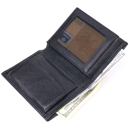 Вертикальный небольшой кожаный кошелек без застежки 9х11.5х2 см KARYA 9х11.5х2 см acs0024246 - фото 7