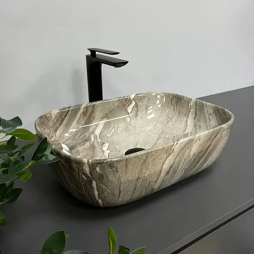 Умивальник VBI Ravenna Jasper накладний VBI-011211, Мармур - фото 1