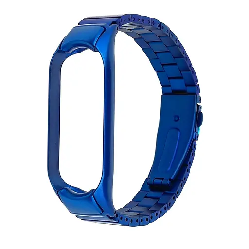 Ремешок металлический для Xiaomi Mi Band 4 синий - фото 2