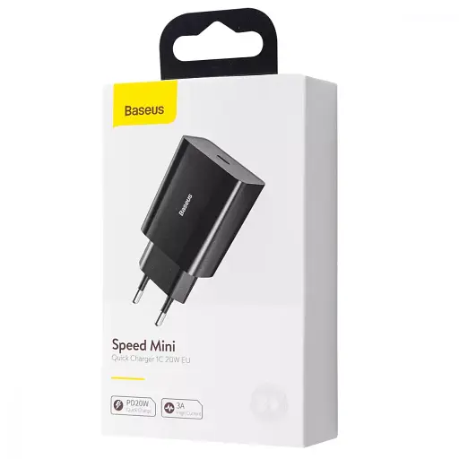 Сетевой адаптер питания - зарядное устройство для Baseus Speed ​​Mini 20 W 1 USB-C - фото 6