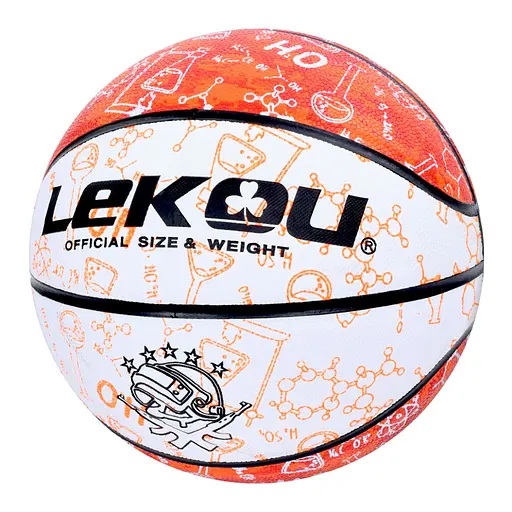 Мяч баскетбольный Bambi MS 3805(Orange) размер 7, ПУ, 570-630 грамм, 8 панелей - фото 1