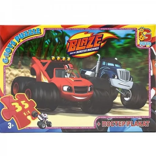 Детский пазл классический Blaze Блейз ZE001 плакат 35 элементов
