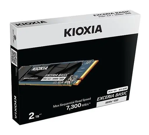 Накопитель SSD Kioxia m.2 NVMe 1TB Exceria Basic 4.0 (LSF10Z001TG8) - фото 2