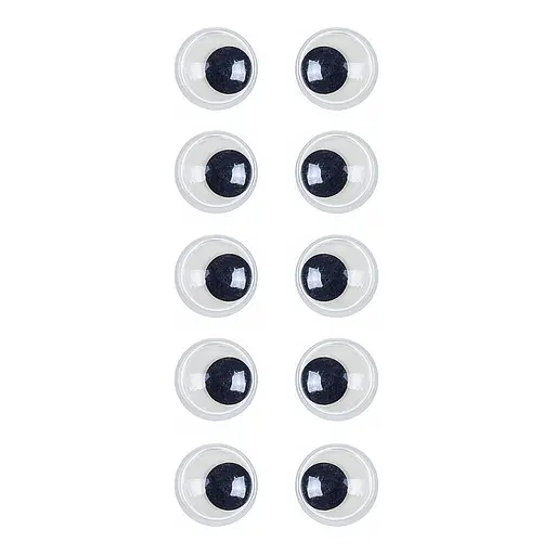 Пластикові очі для іграшок Bambi PE-016, 16 мм, 10 штук в упаковці - фото 1
