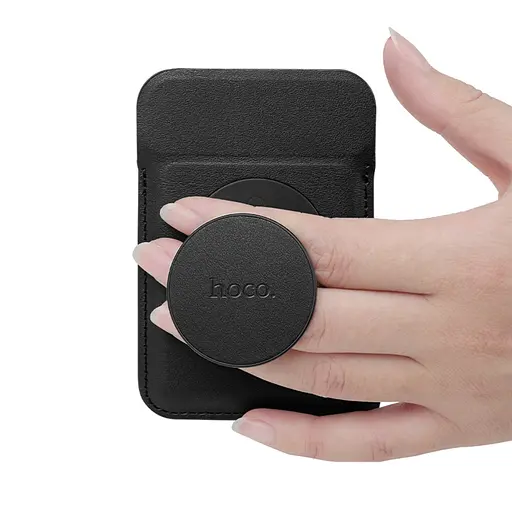 Магнитная карта держатель для телефона Hoco GT6 черный - фото 2