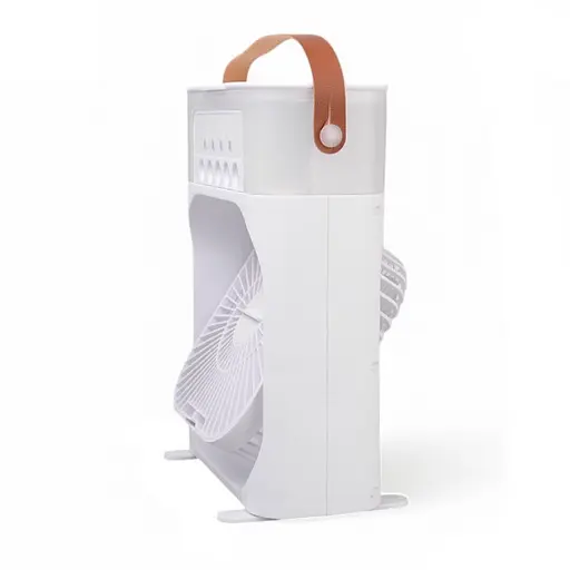 Вентилятор Air Cooler Fan USB з зволожувачем повітря та підсвічуванням (Білий) - фото 7