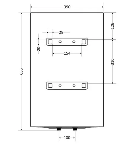 Водонагреватель электрический Aquatronic, 1500 Вт, мокрый ТЭН, 50 л универсальный, цилиндрический, белый (Round W504615 B4) - фото 8