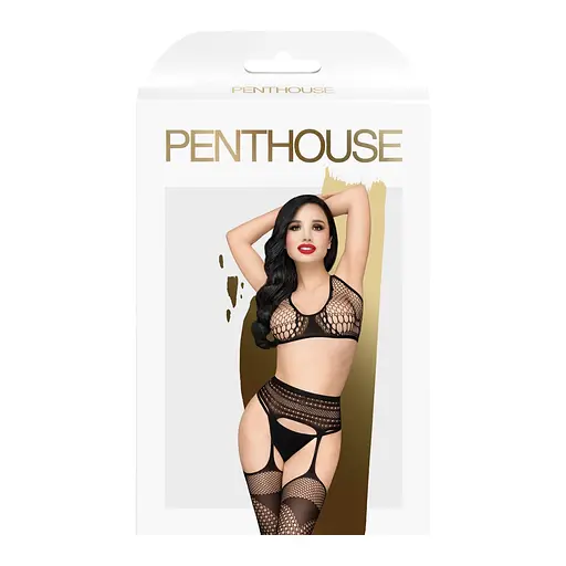 Комплект білизни Penthouse Lingerie Smoking Gun S-L чорний - фото 3