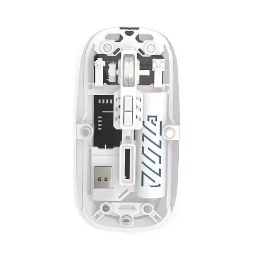 Компьютерная мышь T-WOLF X11 беспроводная бесшумная с аккумулятором 2,4G+Bluetooth White