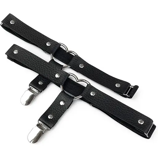 Гартери для панчіх Art of Sex Paula з натуральної шкіри (2 шт.) - фото 3