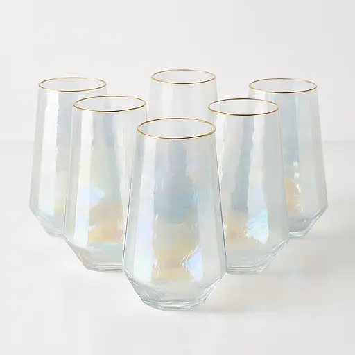 Набор стаканов 500 мл Pearl стеклянные 6 шт. Стаканы для воды, сока, напитков [MD] - фото 3