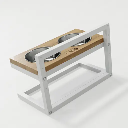 Hollky Flex S — миски на регульованій підставці для маленьких собак (2 × 0.450 л) - фото 3