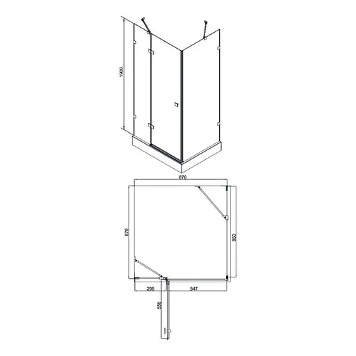 Душевая кабина Qtap Capricorn CRM1099SC6 Clear, прозрачный, хром - фото 2