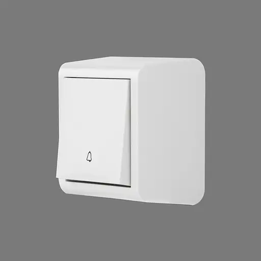 Кнопка дзвінка Ovivo Electric Nivo накладна біла - фото 3