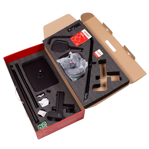 Душова система Koer KB-56030-05 3 функції KR5428, Чорний матовий - фото 7