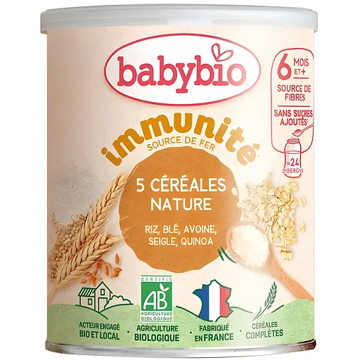 Каша злакова BabyBio з пшеницею вівсом та рисом 220 г