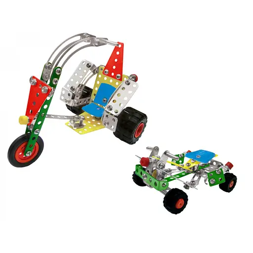 Детский Конструктор металлический "Мототранспорт"ТехноК 1394TXK, 198 деталей - фото 3