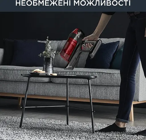Пылесос беспроводной Rowenta X-Force Flex 12.60 Auto Animal 320 Вт автон. работа до 45 мин НЕРА черно-красный - фото 5