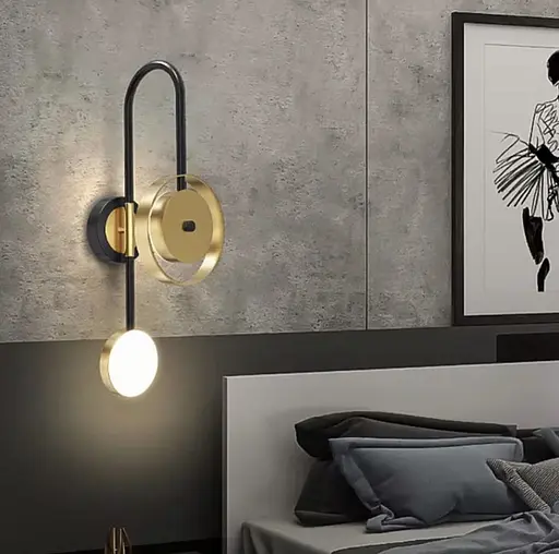 Сучасне бра Арт. BD 8886 BK+AB Line F - фото 7