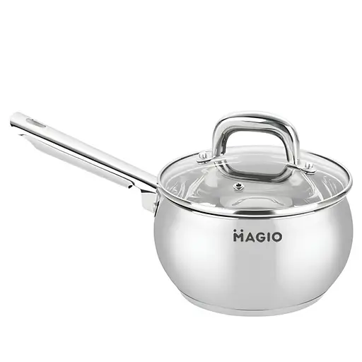 Ковш из нержавеющей стали Magio MG-1203 с крышкой 1.9 л (1203МG)