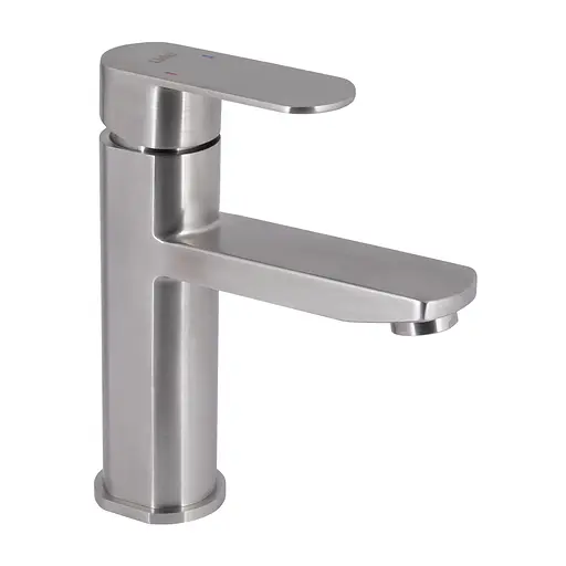 Смеситель для умывальника Lidz Luna 001F (k35) LDLUN001FNKS46094 Nickel Нержавеющая сталь - фото 1