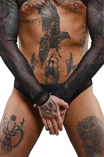 Чоловічі труси-бразиліани Regnes Fetish Planet otwartym XXL (чорний) - фото 9