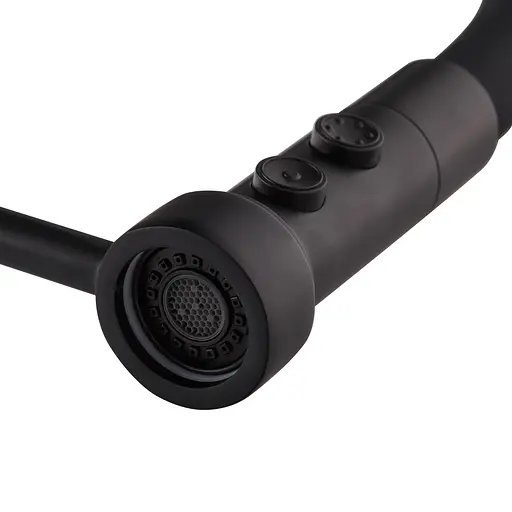 Змішувач для кухні Mixxus Premium Summer 017 Black з гнучким виливом MI6961 Чорний матовий - фото 5