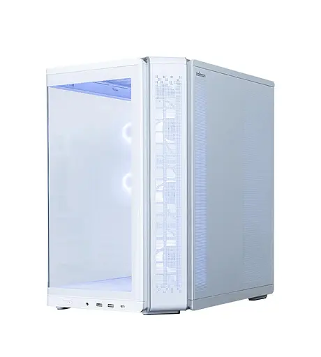 Zalman Корпус P60 без БР, 2xUSB3.0, 1x Type C, 3x120мм ARGB Reverse, 2x120мм ARGB, VGA 435мм, LCS ready, Curved Tempered Glass, Dual Chamber, ATX, білий - фото 5