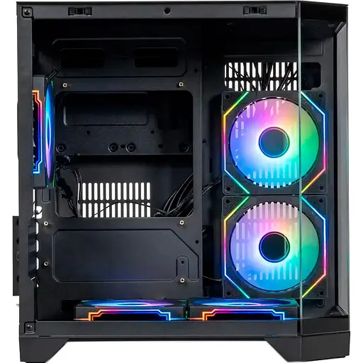 Корпус QUBE CRYSTAL ARGB Black (CRYSTAL_GBNU3) Без БП - фото 2