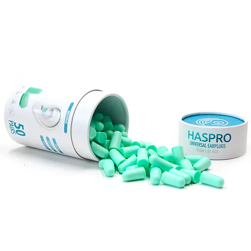 Пінні беруші для сну 50 пар HASPRO TUBE50 SNR 38 дБ Ментолові (1123-02) - фото 2