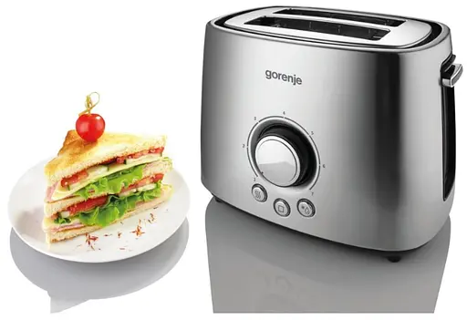 Тостер Gorenje T 1000 E (TA1018A-GS) (6319826) - фото 4