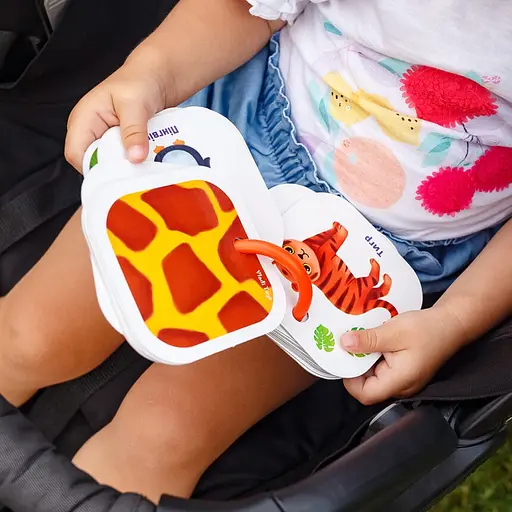 Детские обучающие карточки на кольце Vladi Toys Цвета Животные VT2000-01 - фото 8