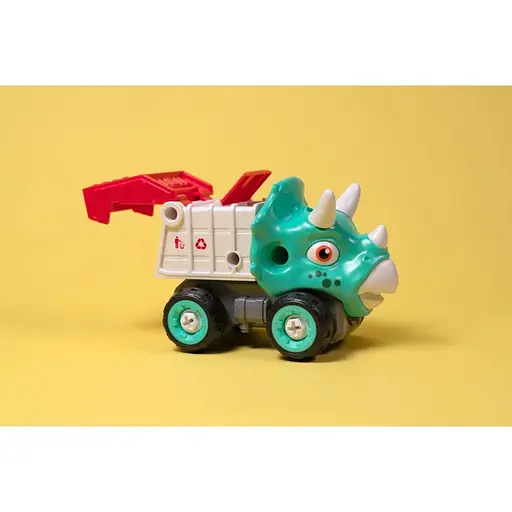 Машинка-конструктор Otamanko Трицератопс сміттєвоз Бірюзовий/червоний - фото 4