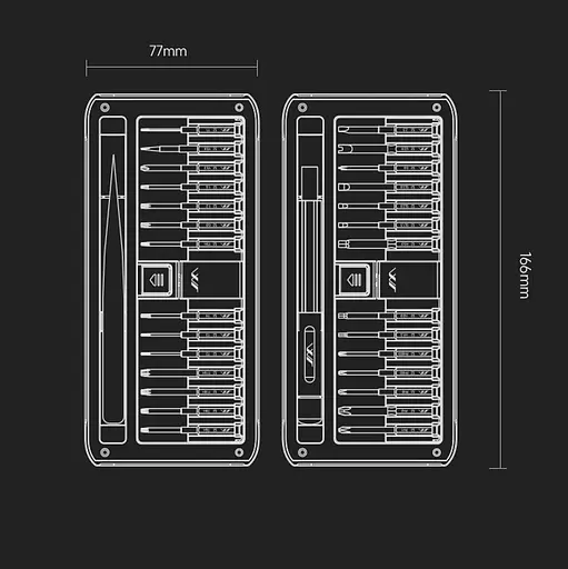 Викрутка з комплектом біт JimiHome Screwdriver Set (JM-GNT30) [97470] - фото 6
