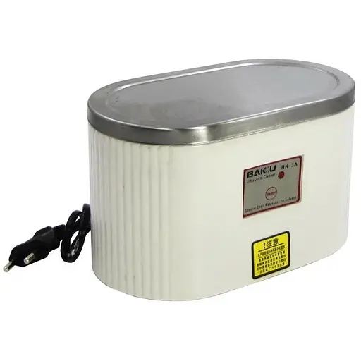 Ультразвуковая ванна Baku BK-3A с металлической крышкой (однорежимная 30W, 0.7L) - фото 1