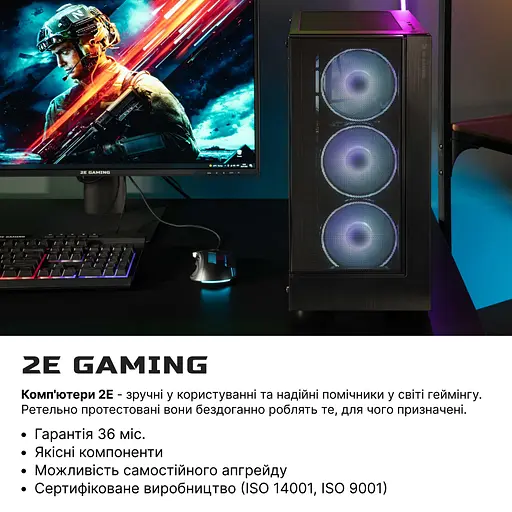 Компьютер персональный 2E Complex Gaming AMD R5-5600 16Gb F1TB NVD3060-8 B550 G3301 650W Win11 - фото 2